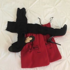 Christian Louboutin Over the knee sock booties